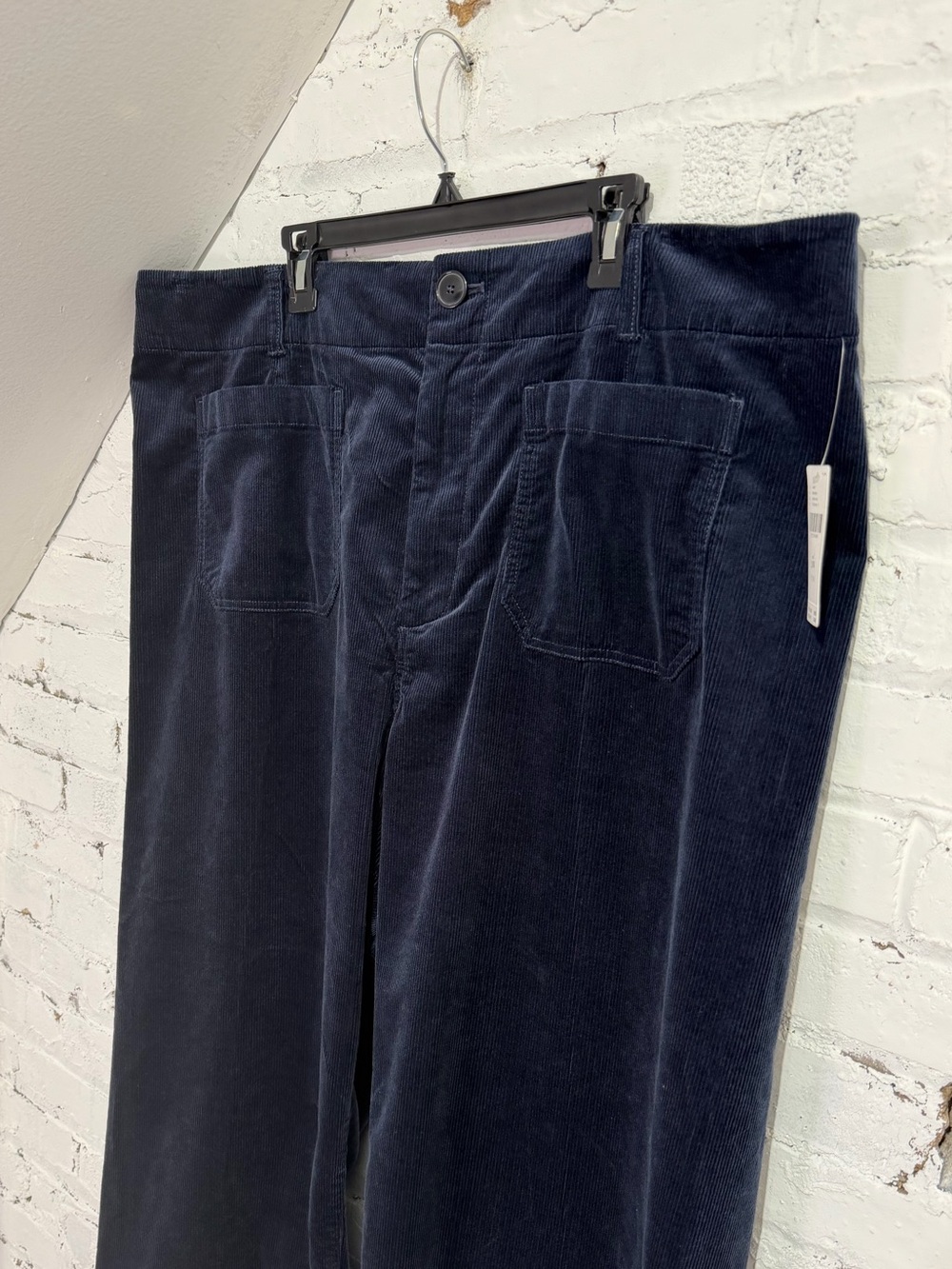 NWT Anthropologie Maeve Colette  
Crop Pant Navy Corduroy Wide Leg Plus Size 26W - Picture 4 of 10